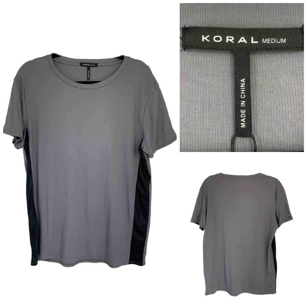 NEW Koral x Equinox Chromium Short Sleeve Tee T Shirt Men's Sz M Activewear NWT